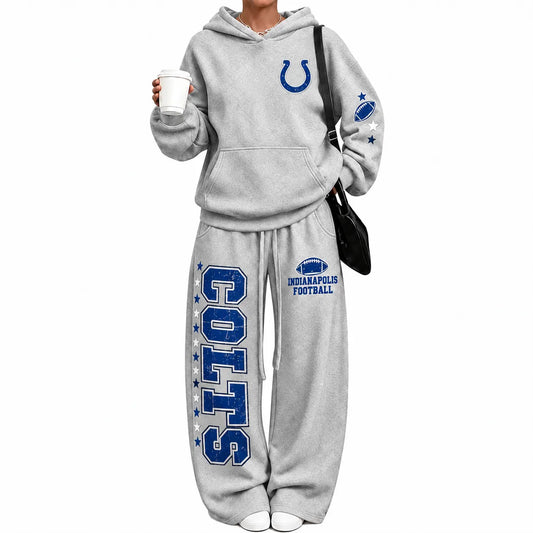 Indianapolis Colts-Vintage Plush Hoodie set