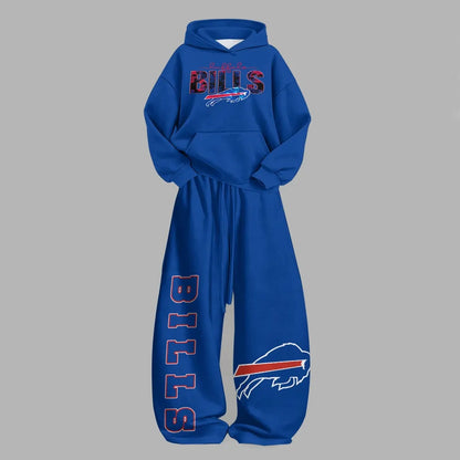 Buffalo Bills Vintage Plush Hoodie set | NFL