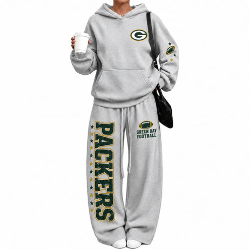 Green Bay Packers-Vintage Plush Hoodie set