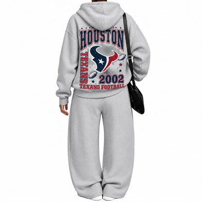 Houston Texans-Vintage Plush Hoodie set