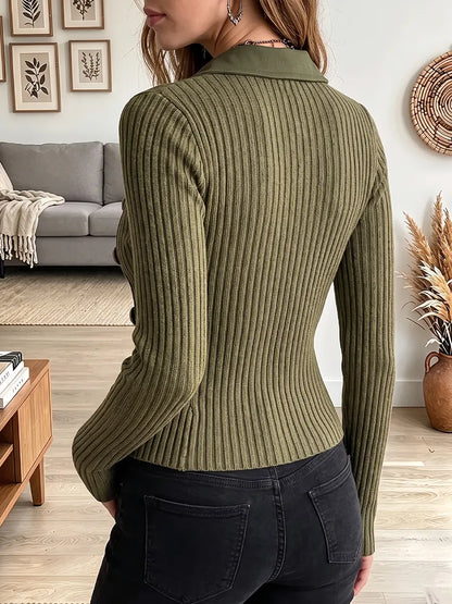 Vintage Elegant Knitted Patchwork Button Jacket